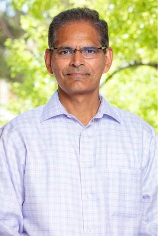 a man wearing glasses