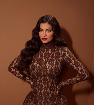 Kylie Jenner looking at the camera