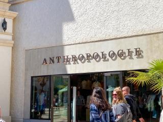 an white and beige Anthropologie storefront