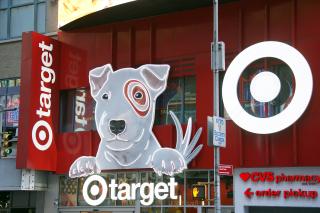 the exterior of a target store in new york city