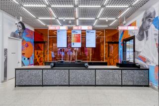 the interior of nike's rise store in miami
