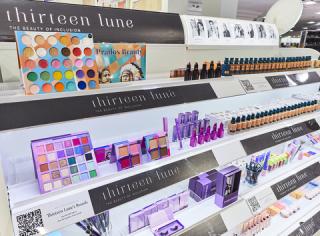 a thirteen lune display in a j.c. penney store