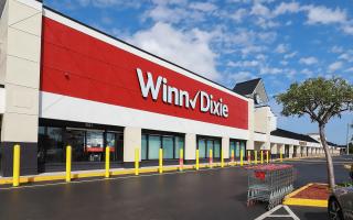 An exterior photo of a Winn-Dixie store.