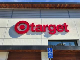 The sign outside a small-format Target store in California.