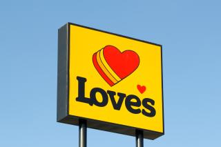 The Love's logo on a sign.