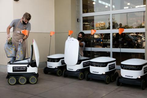 Save Mart Lauches Contactless Robotic Grocery Delivery Starship Service