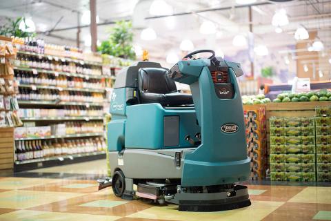 The data-scanning capabilities using artificial intelligence (AI) will work in addition to the cleaning attributes of the Tennant T7AMR floor scrubbers.