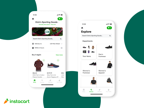 Dick's Sporting Goods Teams Up With Instacart