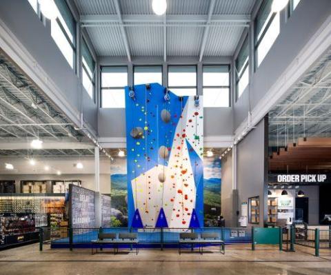 Dick's climbing wall