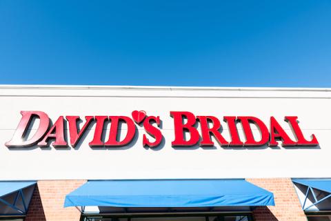 David's Bridal shop sign