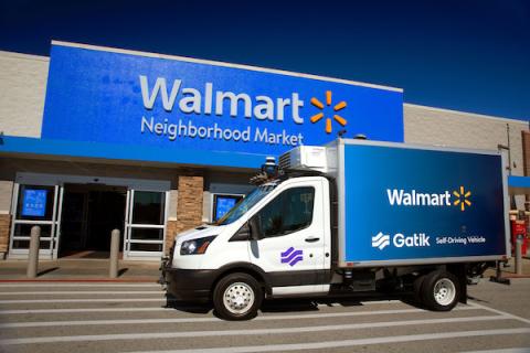 Walmart driverless truck