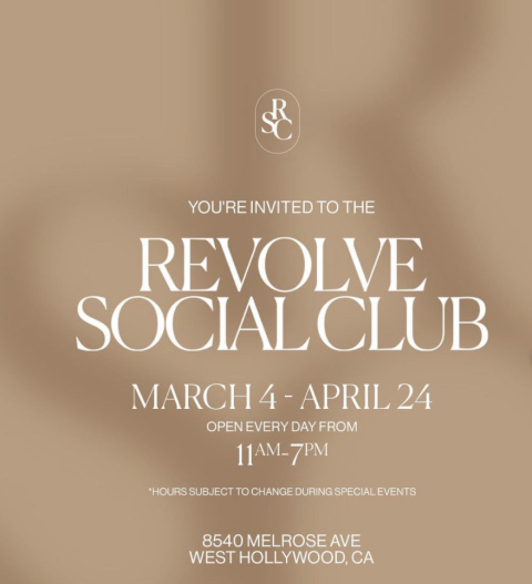 Revolve pop-up