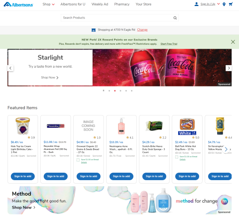 graphical user interface, website
