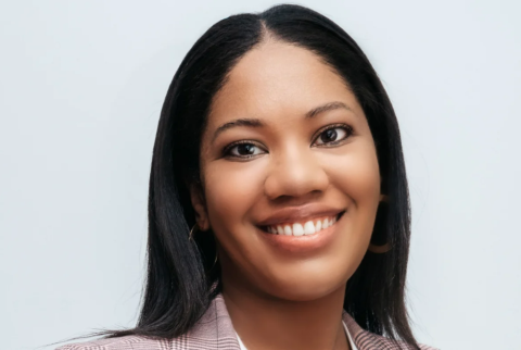 a woman smiling for the camera