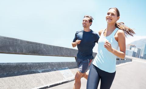 People running