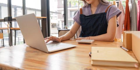 woman sending product