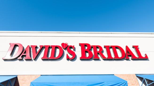 David's Bridal shop sign