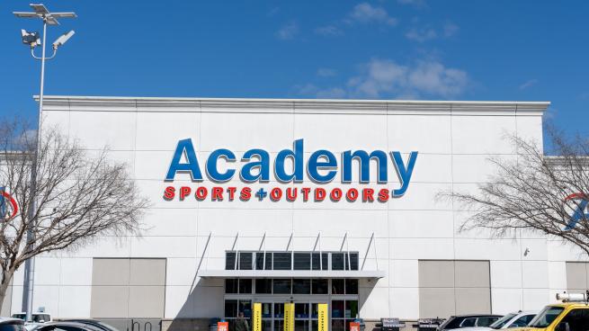 an academy sports + outdoors storefront