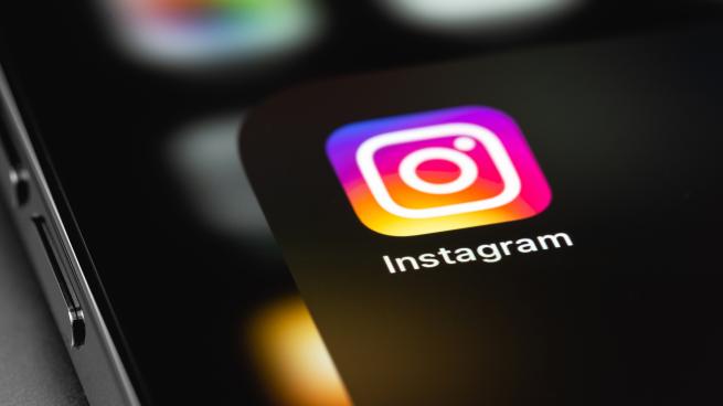 The Instagram app icon seen on an iPhone.