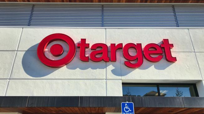 The sign outside a small-format Target store in California.