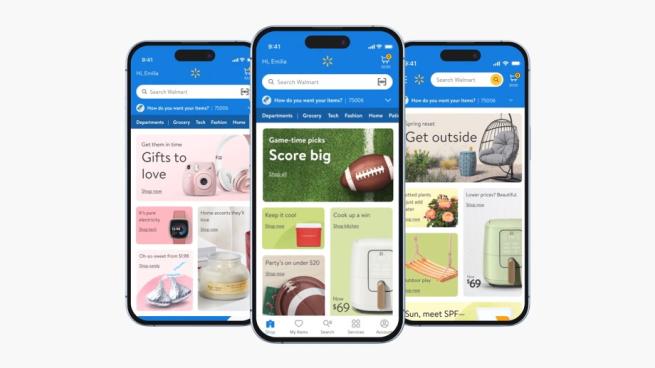 Walmart's app.