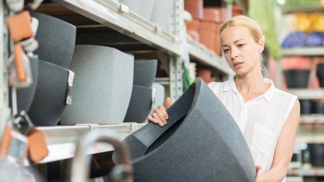 woman shopping for general merchandise